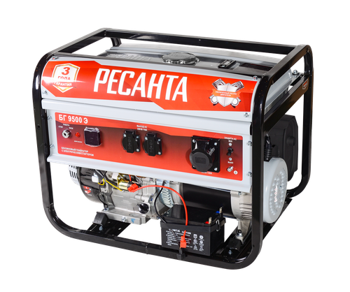 Электрогенератор Ресанта БГ 9500 Э - [7,5 кВт / 220V]