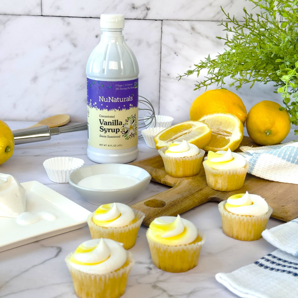 NuNaturals, Концентрированный ванильный сироп, 0,47 л (16 жидк. унц.)