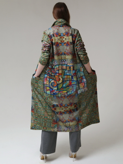 Удлинённый жакет "Витражи"