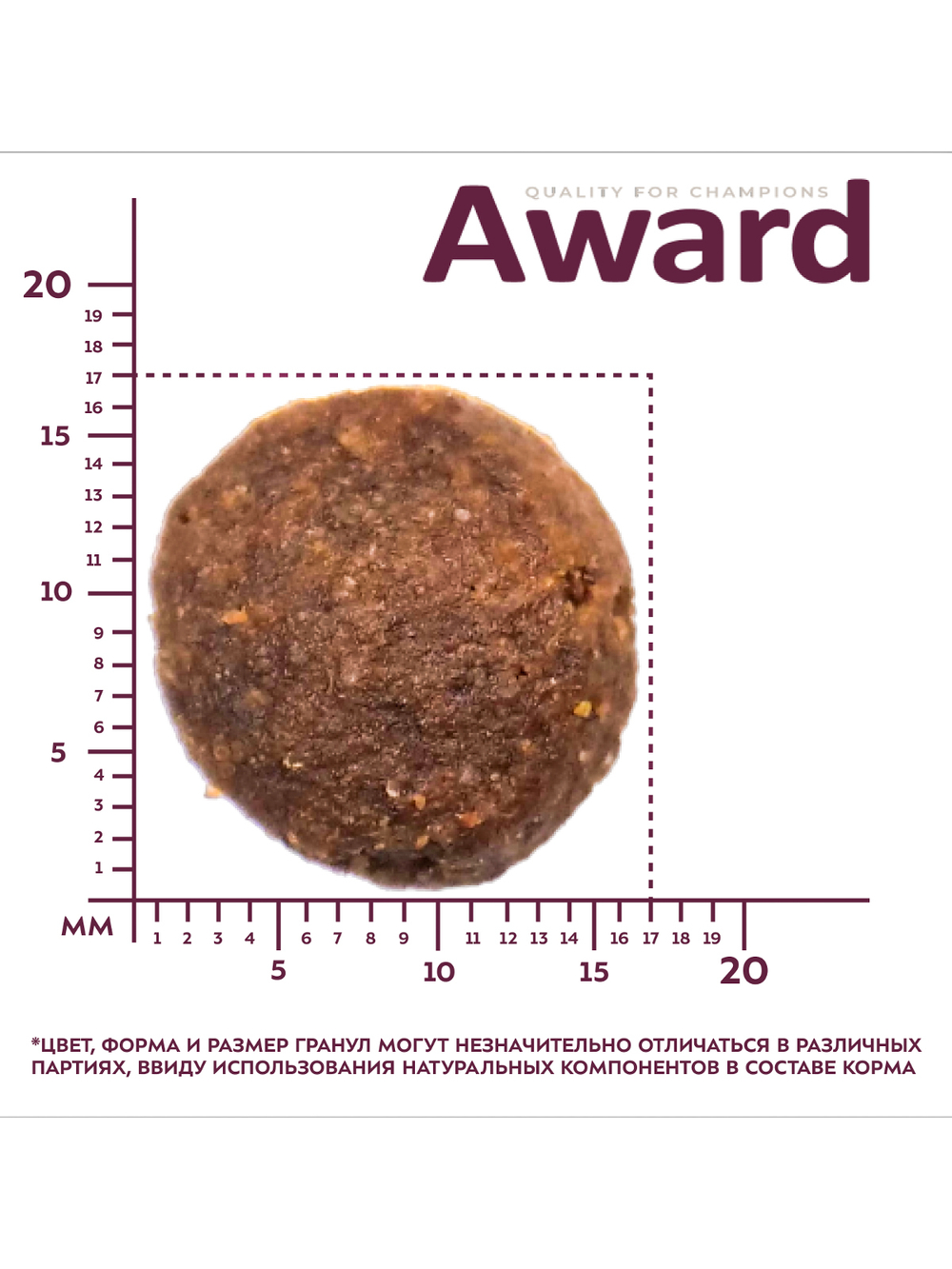 Сухой корм AWARD для взрослых собак крупных пород с курицей и индейкой с добавлением тыквы и шиповника
