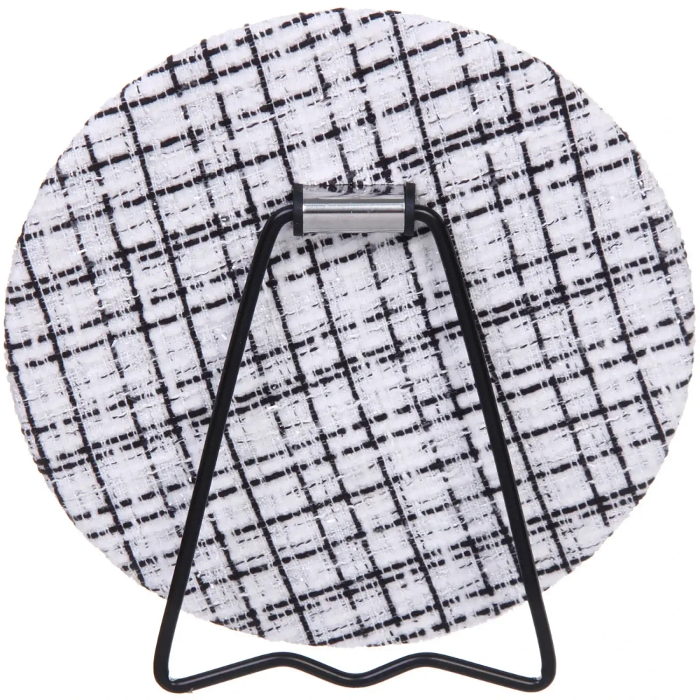 Зеркало настольное «ФРАТЕЛЛИ», серо-белый цвет, 15*15см (коробка)