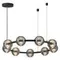 5041/90L L-VISION ODL24 545 черн./золото/дымчатый/металл/стеко Люстра LED 90W 4000К 7751Лм TRONI
