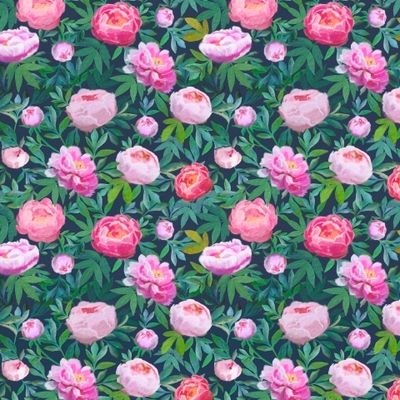 Пион. Акварель