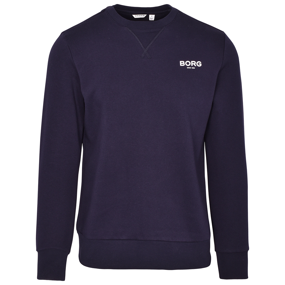 Мужская кофта теннисная Björn Borg Logo Crew - night sky