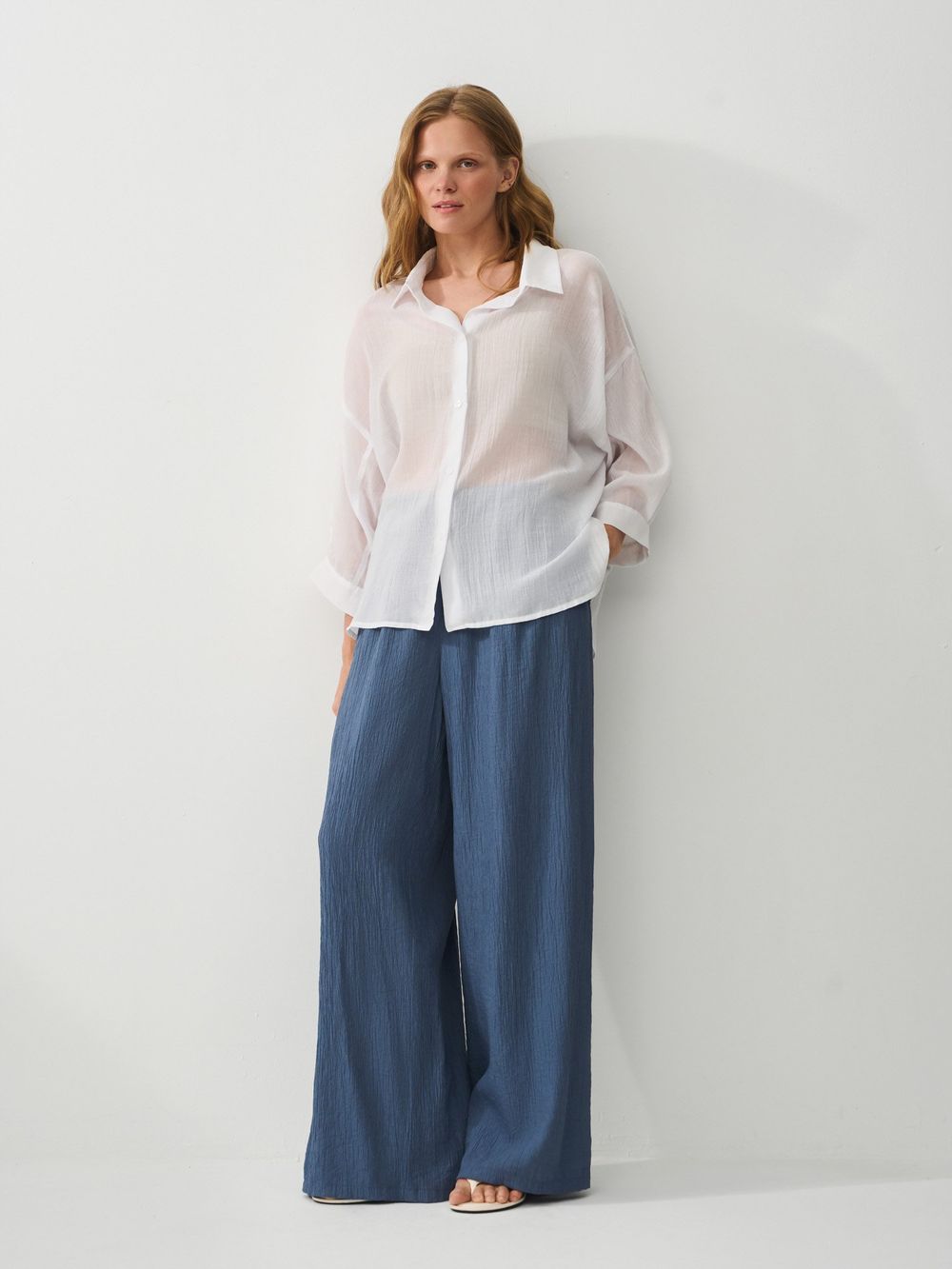 Рубашка из хлопка "Белая" женская