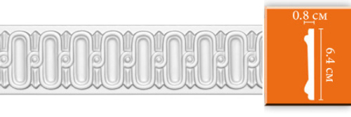 Молдинг с рисунком Decomaster DT-8628 60х8х2400мм