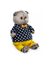 Мягкая игрушка Басик в джемпере в цветочек 22 см Ks22-274