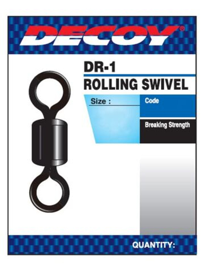 Застежка для рыбалки Decoy DR-1 Rolling Swivel #5 (в упаковке 15 штук)