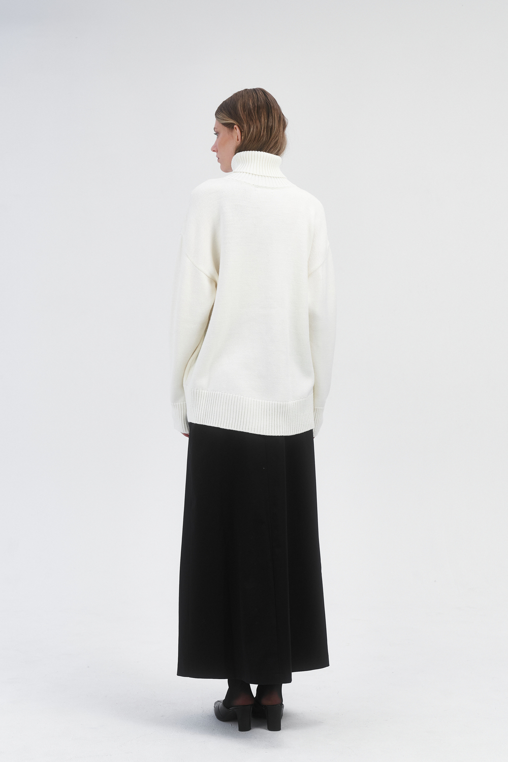 Свитер с воротом из шерсти мериноса