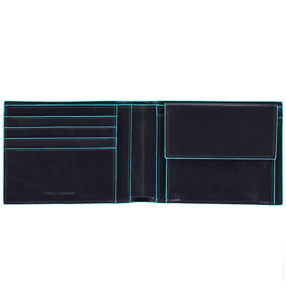 Кошелек Piquadro Blue Square синий телячья кожа (PU257B2/BLU2)