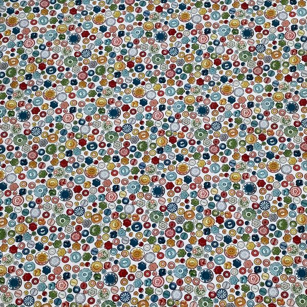 ПУГОВКИ,  хлопок Handmade Fabrics, отрез 45 см 3