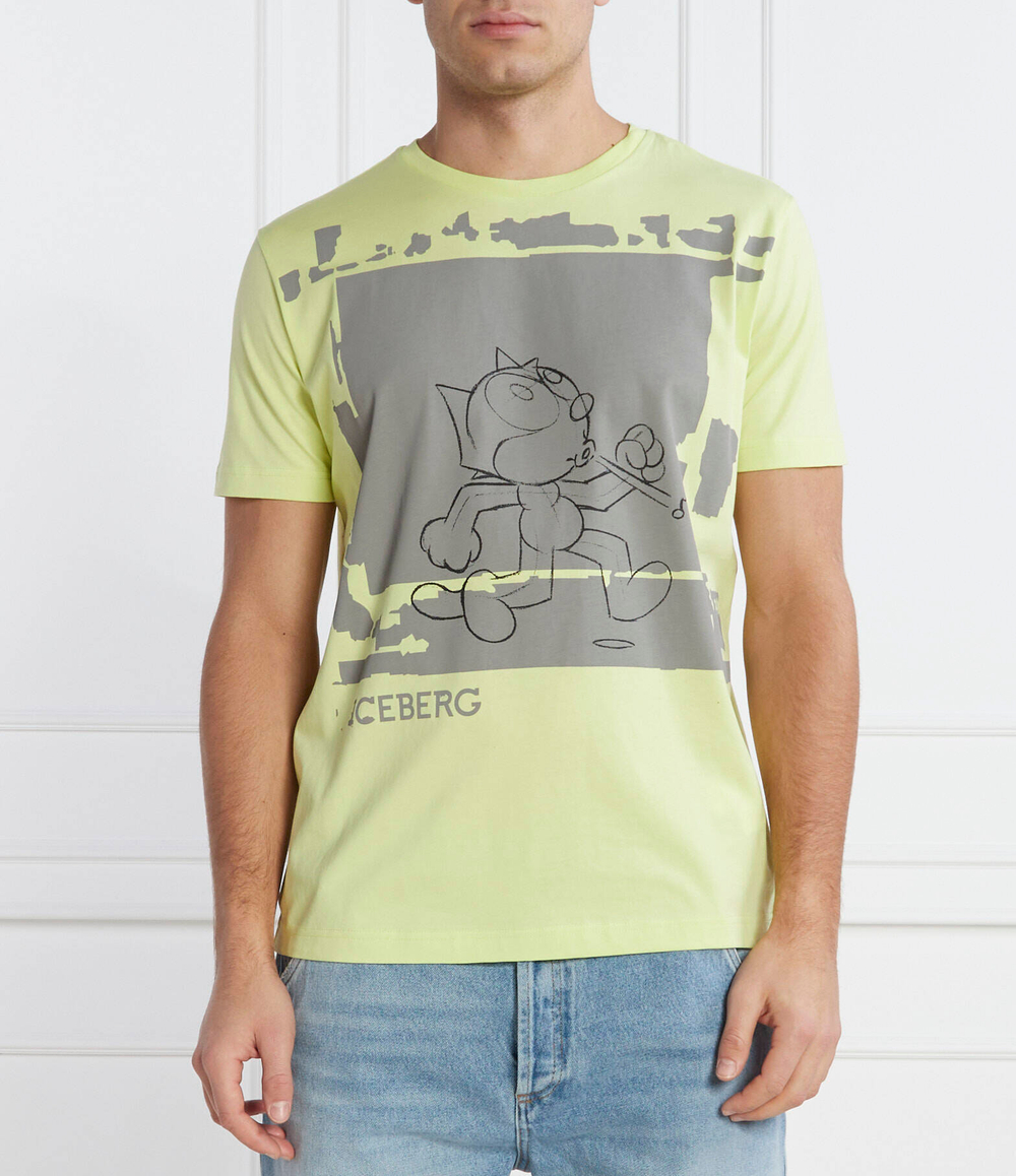Футболка Iceberg - лимонный(242 I1P F018 6327)