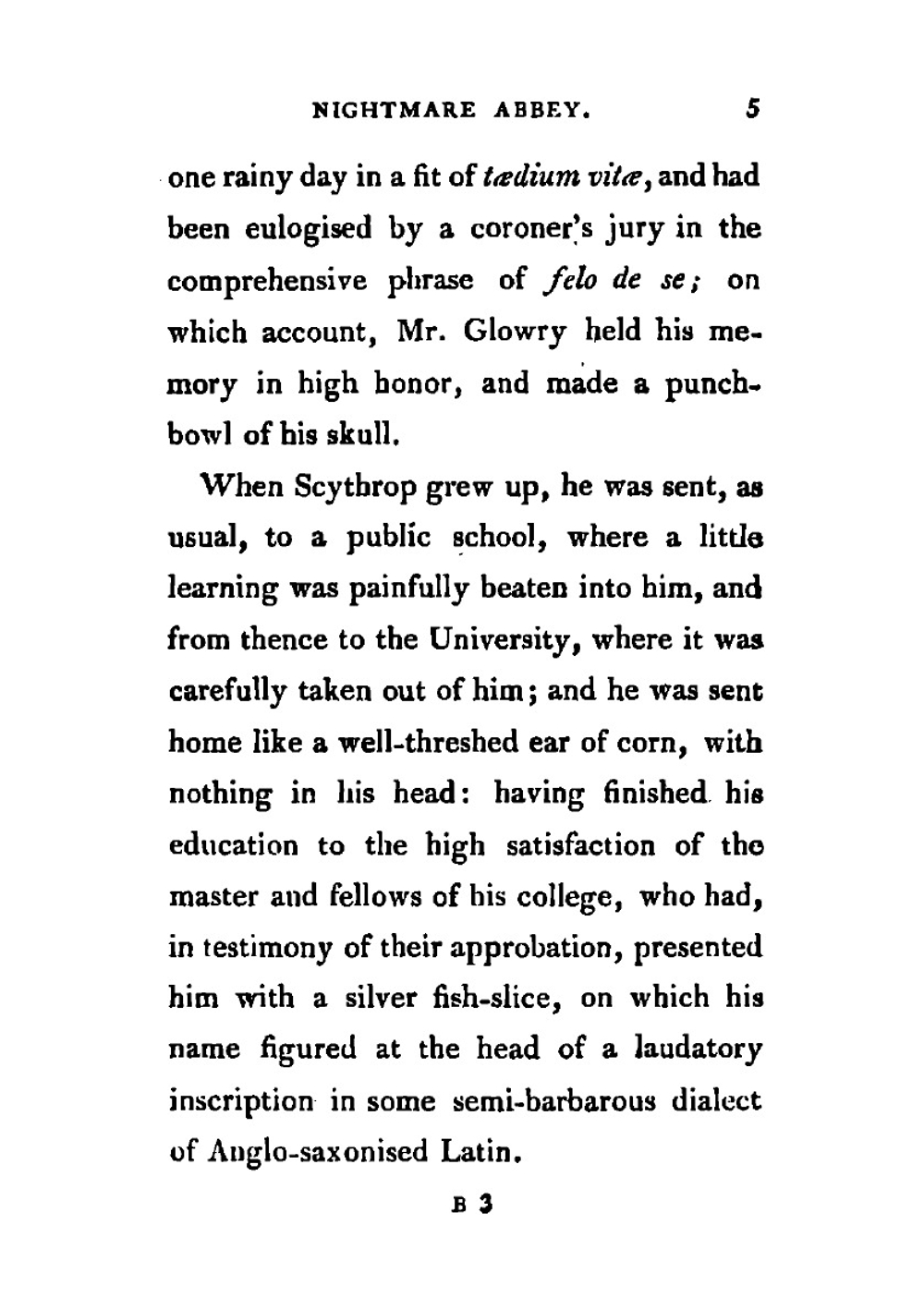 Nightmare abbey | Peacock Thomas Love