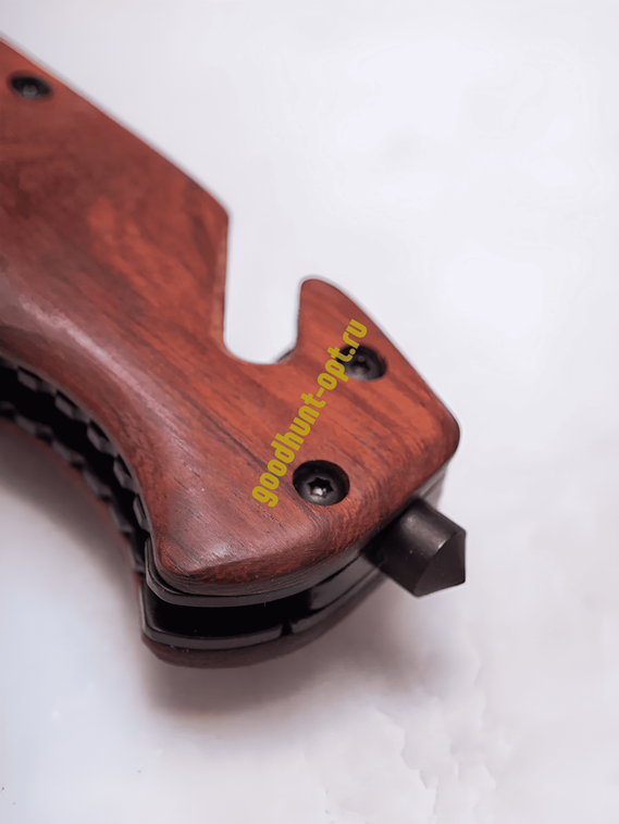 Тактический складной нож Browning со стеклоотбоем и стропорезом Коричневый