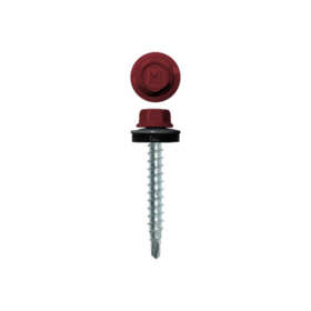 Саморез кровельный 4.8х35 Tech-KREP KPcZP (по дереву, RAL 3003 рубиново-красный, 200 шт.)УТ000007160