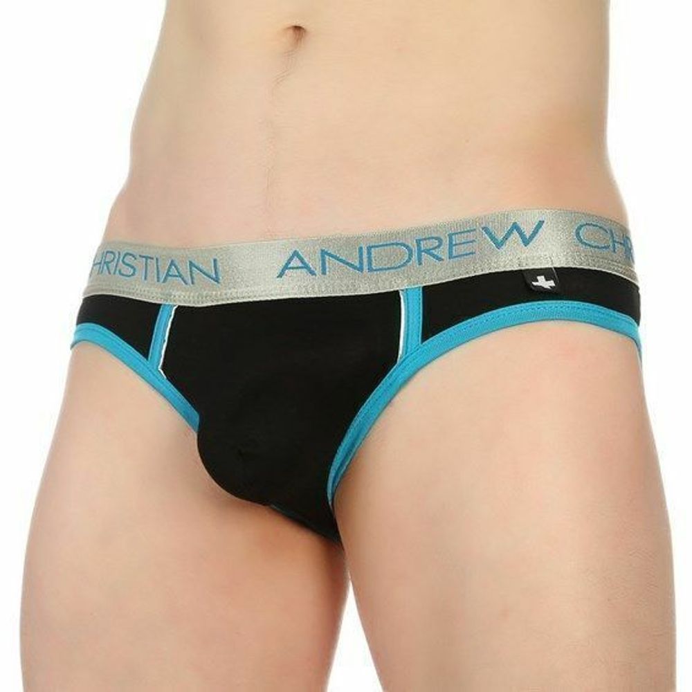 Мужские трусы джоки черные Andrew Christian