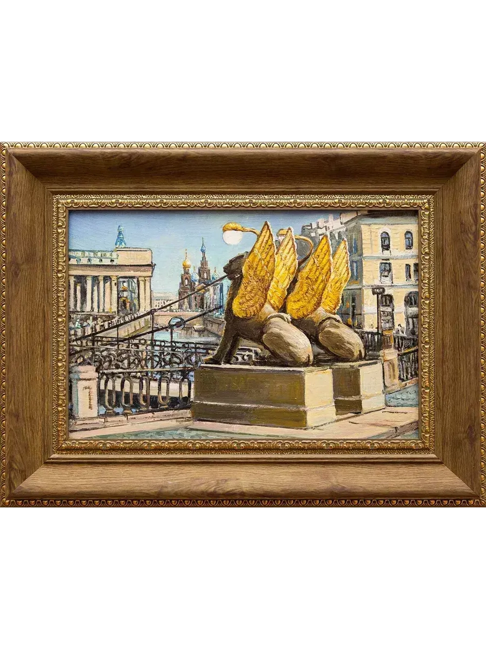 Картина маслом "Канал Грибоедова. Банковский мостик" Воробьев