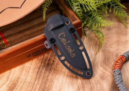 Ножны из кайдекса Colada черные c UniClip