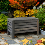 Сундук скамья деревянный для хранения вещей Эпларо для мангала и для сада, графит