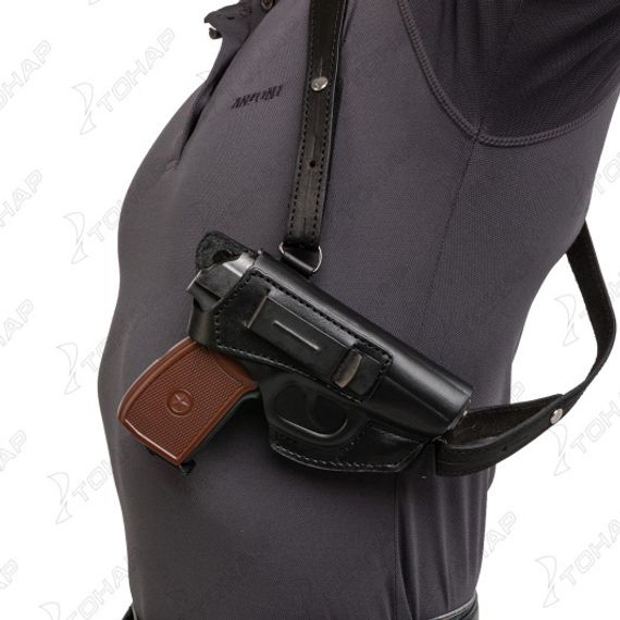 Кобура опер. под ПМ гориз. на резинке черная (HS-ОК-2/2bl) Helios