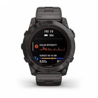 Смарт часы Garmin Fenix 7X Pro Sapphire Solar Edition Титановый угольно-серый корпус с DLC-покрытием и титановым браслетом