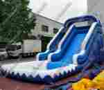 Надувная горка "Синяя тучка" размер 9*4*6 м