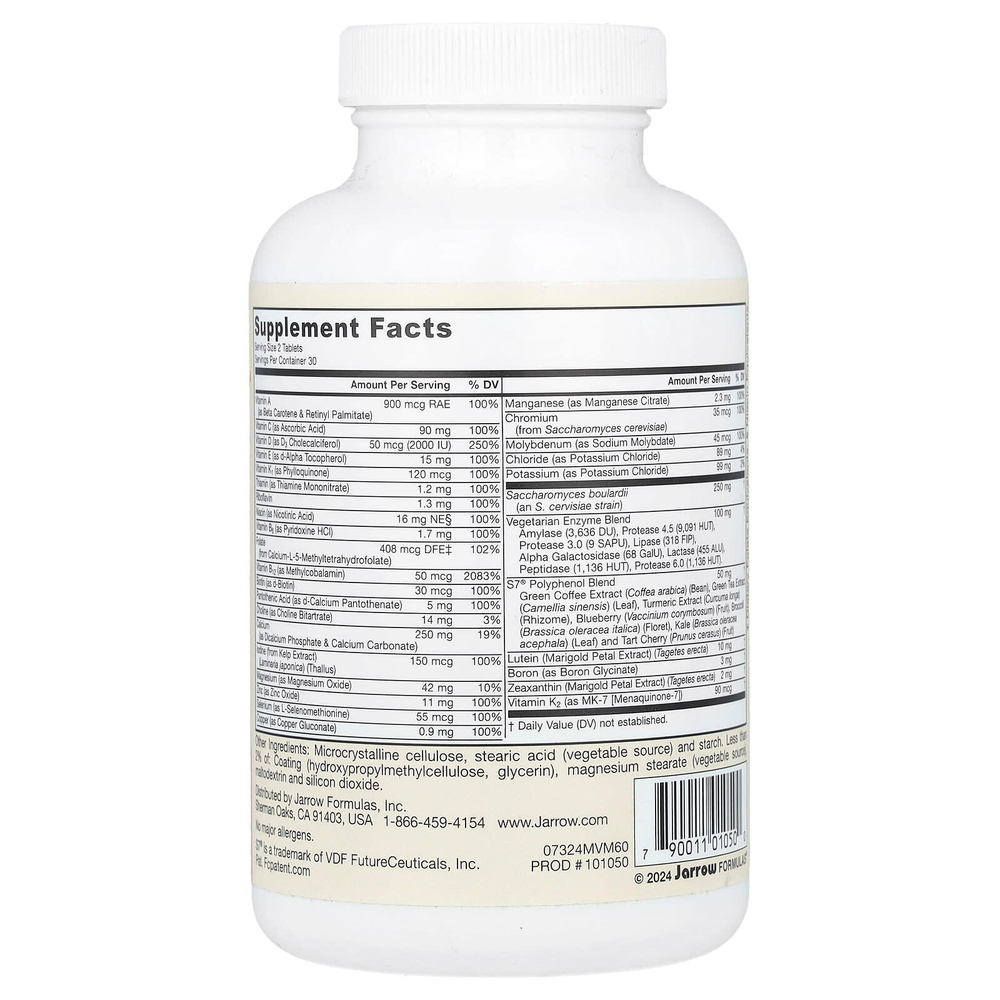 Jarrow Formulas, Men's Multi+™, мультивитамины для мужчин, 60 таблеток