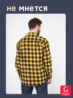 Мужская рубашка фланелевая Alaskan желтая клетка L