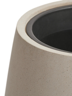 Кашпо TREEZ Effectory Beton Design-Чаша Белый песок в-35 см, д-32 см 41.33-02-24-119-BE-32