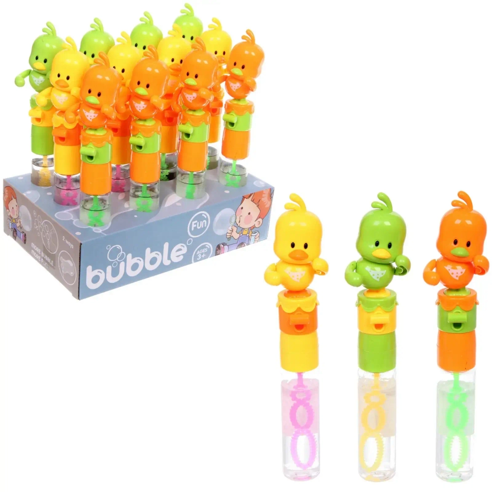 Мыльные пузыри «Цыпленок» 21 см, 80 мл, танцующий, микс цветов