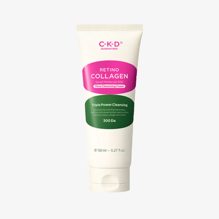 CKD Пенка для лица очищающая - Retino collagen small molecule 300 pore cleansing foam (150мл)