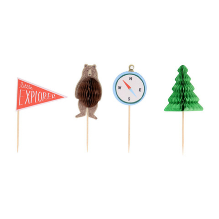 Набор для капкейков "Adventure Party" (24 топпера + 24 формы)