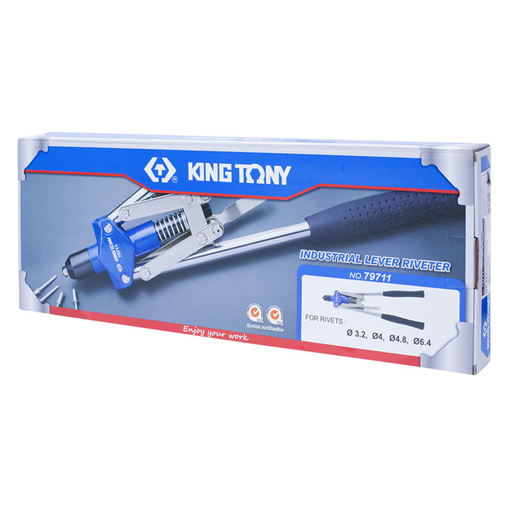 KING TONY (79711) Заклепочник усиленный 3.2 - 6.4 мм