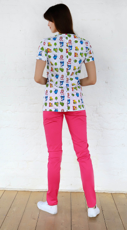 Блуза медицинская Альфа принт №2698