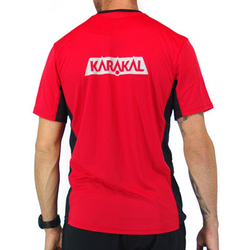 Karakal T-Shirt Pro Tour Tee Red/ Graphite (черный ворот) L