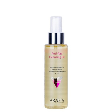 ARAVIA Гидрофильное масло для умывания с витаминным комплексом A, E, F Anti-Age Cleansing Oil 110 мл 9112 (96264)