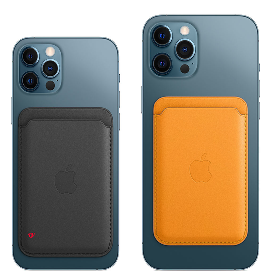 Чехол-бумажник Apple MagSafe для iPhone, кожа, «золотой апельсин»