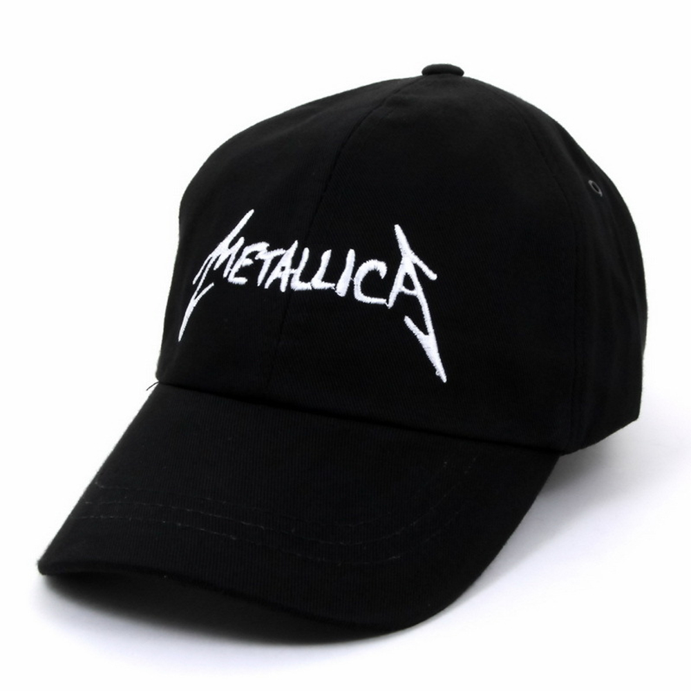 Бейсболка Metallica надпись белая (030)