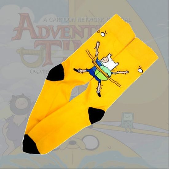 Носки Adventure Time "Финн обнимашки", р-р 40-46 (желтый)