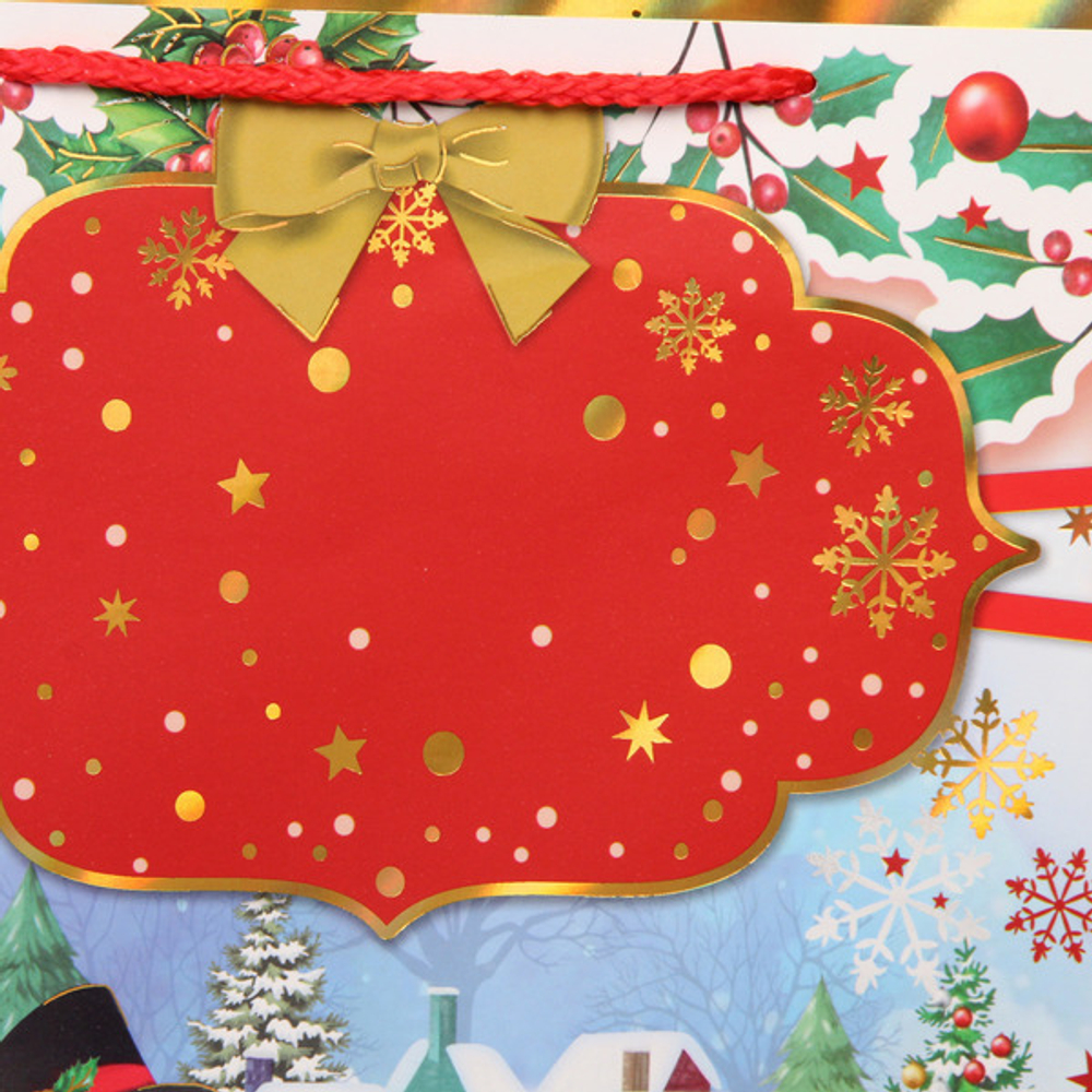 Пакет подарочный «Зимняя радость» 18*23*8 см, микс