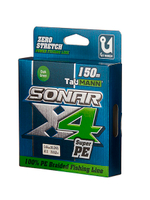 Плетеный шнур для рыбалки TauMANN Sonar PE X4 150m #1.2 (0.18mm) Yellow