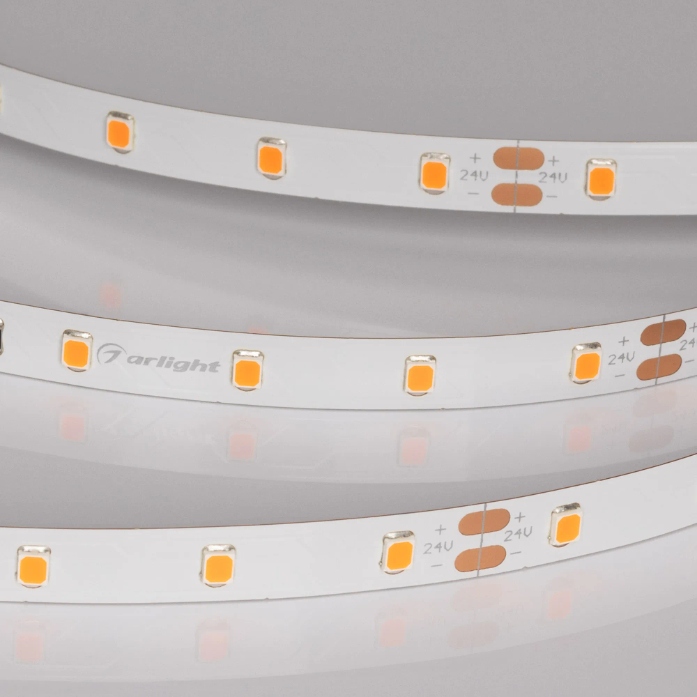 Светодиодная лента RT-A60-8mm 24V Carrot (4.8 W/m, IP20, 5m) (Arlight, -) 055375