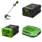 Аккумуляторный триммер Greenworks GD60LT/G60B4/G60B2/G60C 60В захват 400 мм, 3.6 кг, 2108307/2918407/2918307/2932007