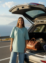 Футболка женская молочная оверсайз хлопок