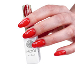 Гель-лак со светоотражающим шиммером Neon City S023 Cyber Red, 8 мл, MOOi