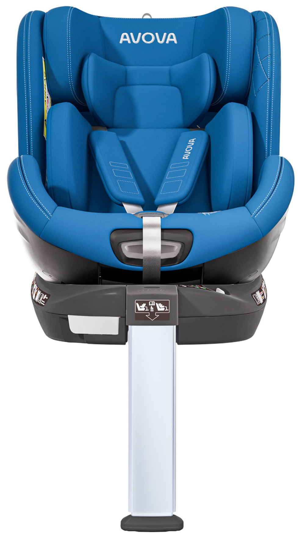 Автокресло Avova Swan Fix i-Size 0-1-2 (40-125 см, 0-25 кг) Summer Blue, синий