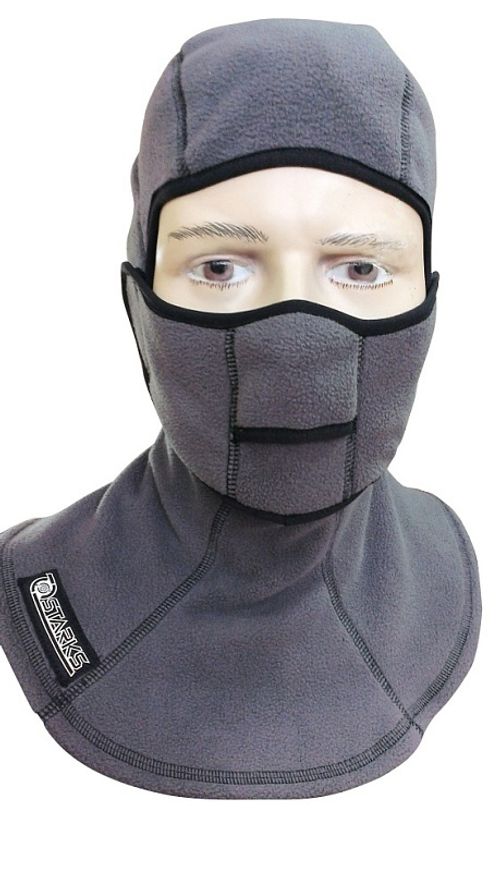 Подшлемник с защитой шеи Fleece Collar Open / Серый