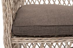 "Эспрессо-80 L" обеденная группа плетеная, цвет бежевый