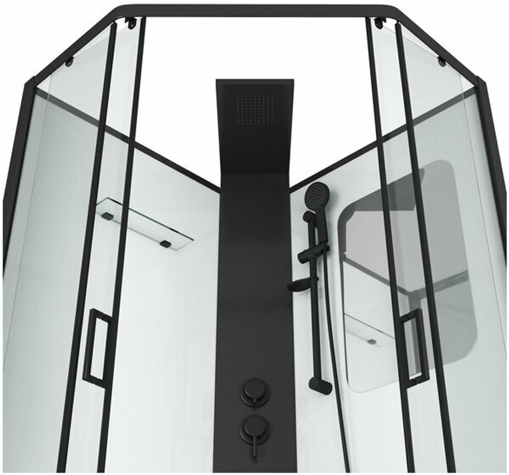Душевая кабина Grossman Elegans GR251D (90х90х217) дверь раздвижная,5 мест