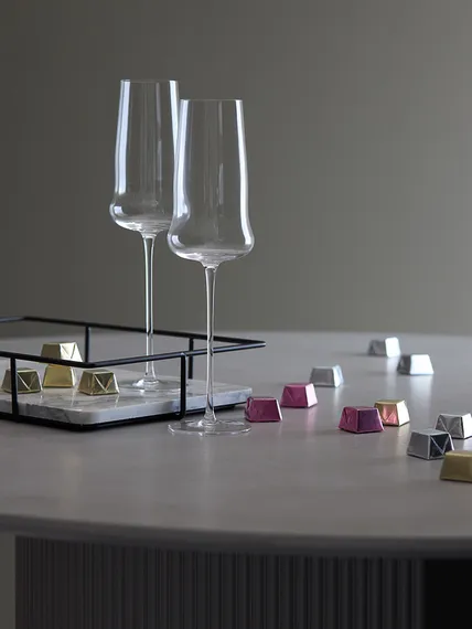 Набор бокалов для шампанского в подарочной упаковке sense, 360 мл, 2 шт.